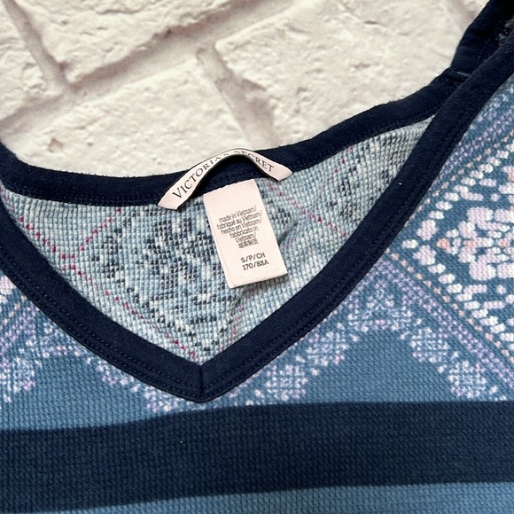 Victoria’s Secret purple navy pajamas set cotton - Picture 5 of 7